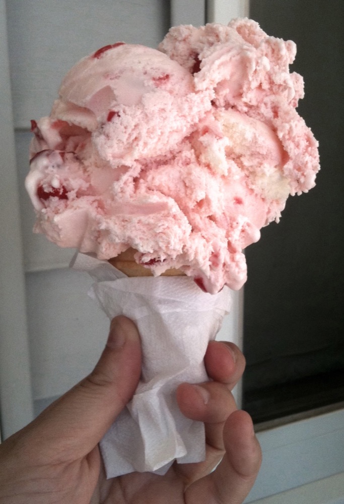 A pink ice-cream cone—the current Cone Theory proof